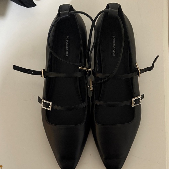BCBGMaxAzria Black Multi-Strap Flats - Picture 6 of 8